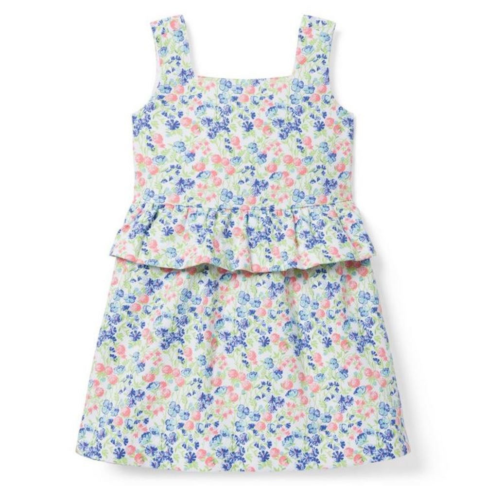 Janie and Jack Floral Peplum Dress